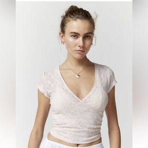 Kimchi Blue Penelope Lace Wrap Top